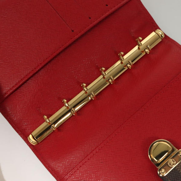 LOUIS VUITTON Damier Ebene Agenda PM Koala Day Planner Cover R21011 Auth 135906