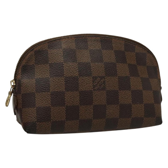 LOUIS VUITTON Damier Ebene Pochette Cosmetic PM Pouch N47516 LV Auth 135908