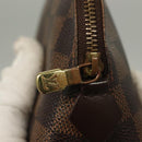 LOUIS VUITTON Damier Ebene Pochette Cosmetic PM Pouch N47516 LV Auth 135908-8