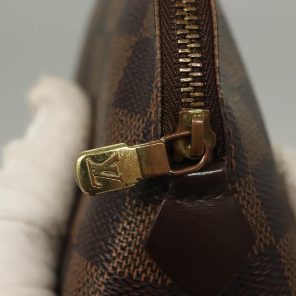 LOUIS VUITTON Damier Ebene Pochette Cosmetic PM Pouch N47516 LV Auth 135908