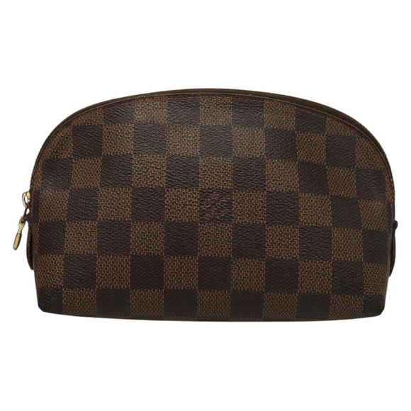 LOUIS VUITTON Damier Ebene Pochette Cosmetic PM Pouch N47516 LV Auth 135908