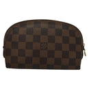 LOUIS VUITTON Damier Ebene Pochette Cosmetic PM Pouch N47516 LV Auth 135908-2