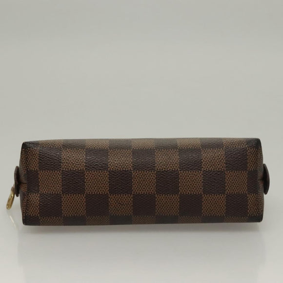LOUIS VUITTON Damier Ebene Pochette Cosmetic PM Pouch N47516 LV Auth 135908