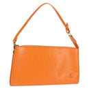 LOUIS VUITTON Epi Pochette Accessoires Pouch Orange Mandarin M5294H Auth 135912V-1