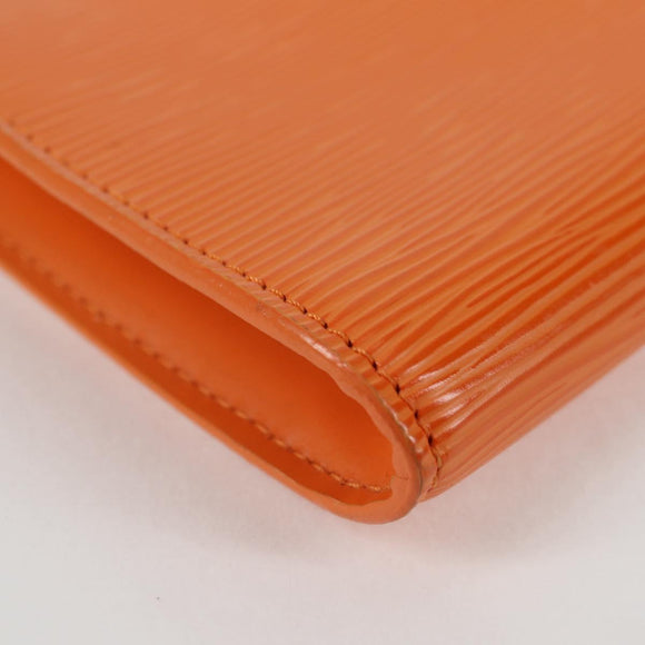 LOUIS VUITTON Epi Pochette Accessoires Pouch Orange Mandarin M5294H Auth 135912V