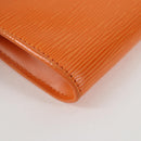 LOUIS VUITTON Epi Pochette Accessoires Pouch Orange Mandarin M5294H Auth 135912V-17