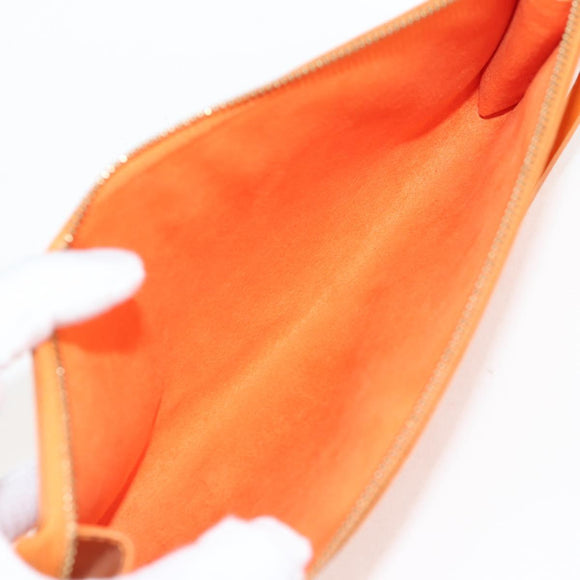 LOUIS VUITTON Epi Pochette Accessoires Pouch Orange Mandarin M5294H Auth 135912V