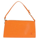 LOUIS VUITTON Epi Pochette Accessoires Pouch Orange Mandarin M5294H Auth 135912V-13