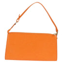 LOUIS VUITTON Epi Pochette Accessoires Pouch Orange Mandarin M5294H Auth 135912V-2