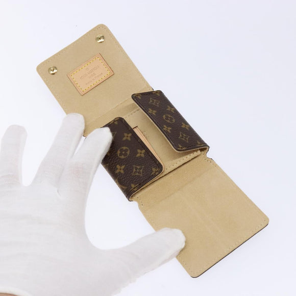 LOUIS VUITTON Monogram Jewelry case Jewelry Box LV Auth 135917