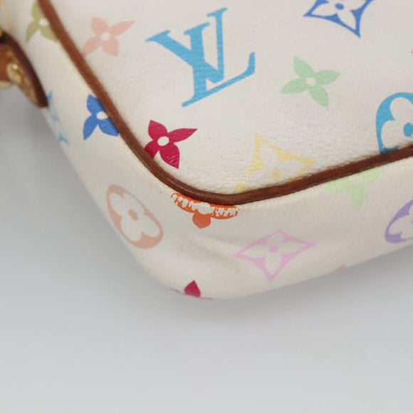 LOUIS VUITTON Monogram Multicolor lift Shoulder Bag White M40055 LV Auth 135921