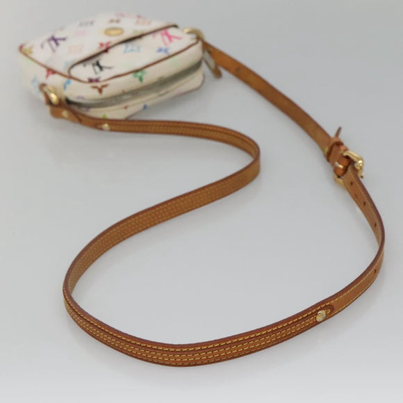 LOUIS VUITTON Monogram Multicolor lift Shoulder Bag White M40055 LV Auth 135921