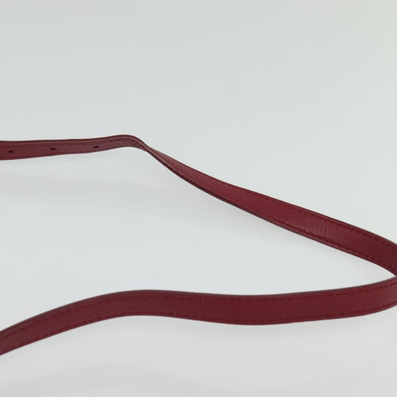 BALENCIAGA Triangle Duffel Hand Bag Leather 2way Red 476975 Auth 135922