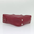 BALENCIAGA Triangle Duffel Hand Bag Leather 2way Red 476975 Auth 135922-11