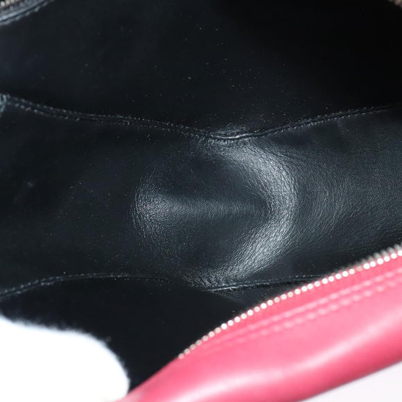 BALENCIAGA Triangle Duffel Hand Bag Leather 2way Red 476975 Auth 135922