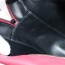 BALENCIAGA Triangle Duffel Hand Bag Leather 2way Red 476975 Auth 135922-20