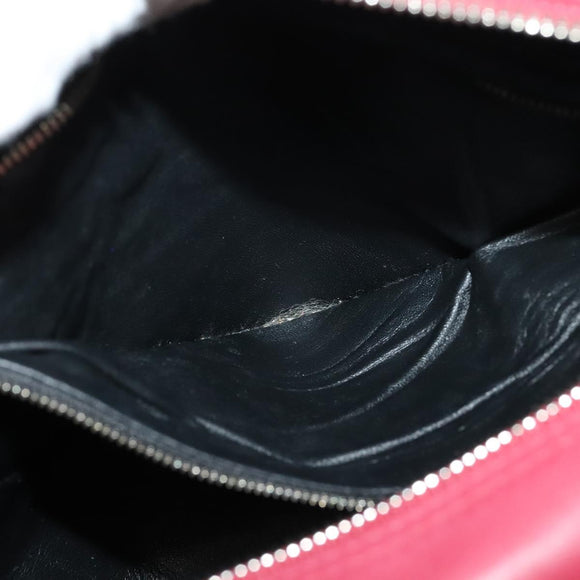 BALENCIAGA Triangle Duffel Hand Bag Leather 2way Red 476975 Auth 135922