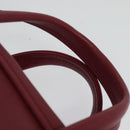 BALENCIAGA Triangle Duffel Hand Bag Leather 2way Red 476975 Auth 135922-8