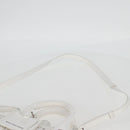 BALENCIAGA Bistro XS Hand Bag Enamel 2way White Silver 671342 Auth 135923M-15