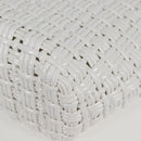 BALENCIAGA Bistro XS Hand Bag Enamel 2way White Silver 671342 Auth 135923M-17