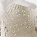 BALENCIAGA Bistro XS Hand Bag Enamel 2way White Silver 671342 Auth 135923M-23