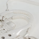 BALENCIAGA Bistro XS Hand Bag Enamel 2way White Silver 671342 Auth 135923M-14