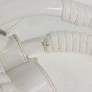 BALENCIAGA Bistro XS Hand Bag Enamel 2way White Silver 671342 Auth 135923M-8