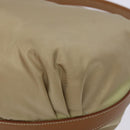 PRADA Tote Bag Nylon Beige Silver Auth 135926-14