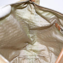 PRADA Tote Bag Nylon Beige Silver Auth 135926-22