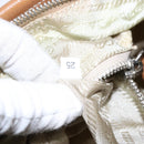 PRADA Tote Bag Nylon Beige Silver Auth 135926-12