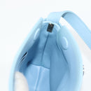 Salvatore Ferragamo Gancini Shoulder Bag Leather Light Blue Gold Auth 135930M-18