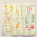 HERMES Carre 90 Scarf ""LA BERLINE BAYADERE"" Silk Light Blue Auth 135933-15