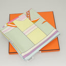 HERMES Carre 90 Scarf ""LA BERLINE BAYADERE"" Silk Light Blue Auth 135933-12