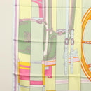 HERMES Carre 90 Scarf ""LA BERLINE BAYADERE"" Silk Light Blue Auth 135933-5