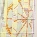 HERMES Carre 90 Scarf ""LA BERLINE BAYADERE"" Silk Light Blue Auth 135933-7