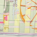 HERMES Carre 90 Scarf ""LA BERLINE BAYADERE"" Silk Light Blue Auth 135933-9