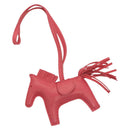 HERMES Rodeo Charm PM Charm Leather Pink Auth 135937-1