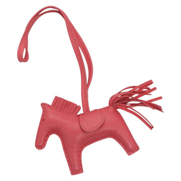 HERMES Rodeo Charm PM Charm Leather Pink Auth 135937