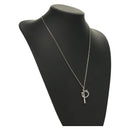 Salvatore Ferragamo Gancini Necklace metal Silver Auth 135938-1