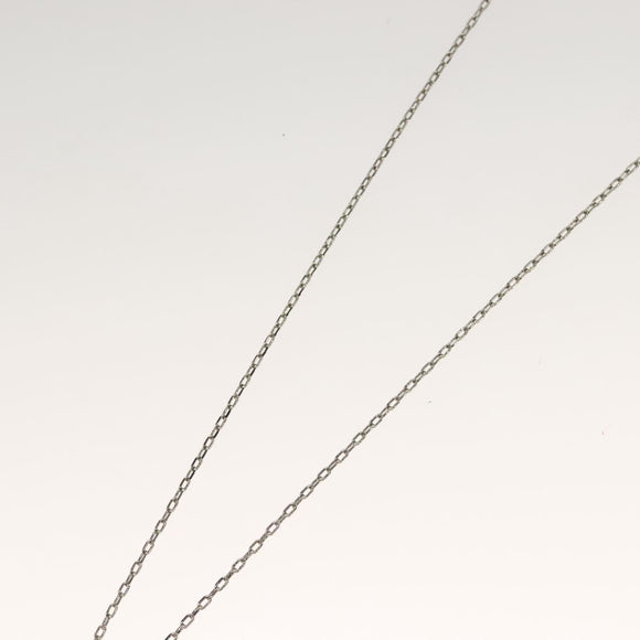 Salvatore Ferragamo Gancini Necklace metal Silver Auth 135938