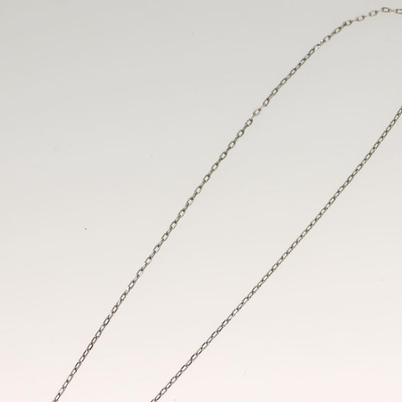 Salvatore Ferragamo Gancini Necklace metal Silver Auth 135938