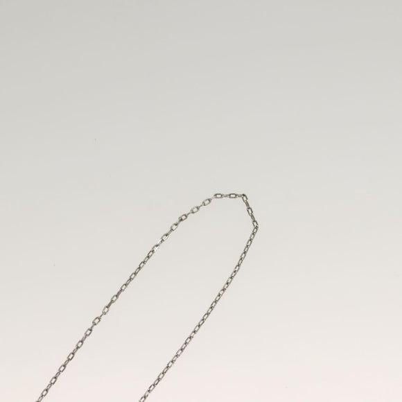 Salvatore Ferragamo Gancini Necklace metal Silver Auth 135938