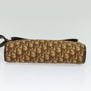Christian Dior Trotter Canvas Shoulder Bag Brown Gold Auth 135940-10