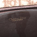 Christian Dior Trotter Canvas Shoulder Bag Brown Gold Auth 135940-16