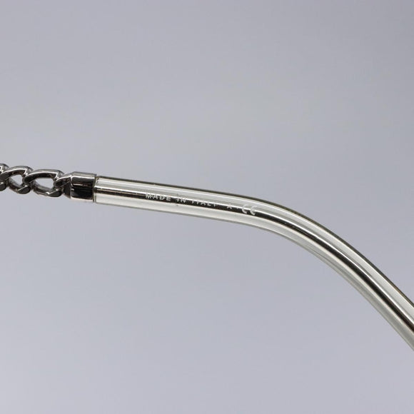 CHANEL Sunglasses plastic Silver CC Auth 135942