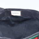 GUCCI Web Sherry Line GG Canvas Cap S Black Red Green 200085 Auth 135944-11