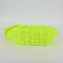 BALENCIAGA Bistro XXS Hand Bag Wool 2way Yellow Silver Auth 135947M-6