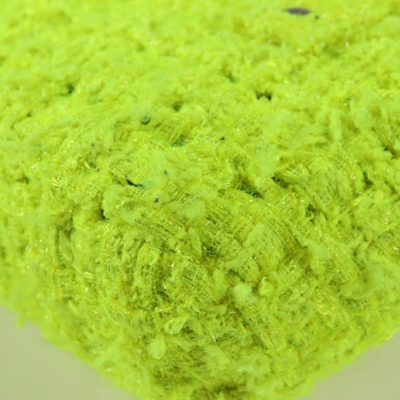 BALENCIAGA Bistro XXS Hand Bag Wool 2way Yellow Silver Auth 135947M