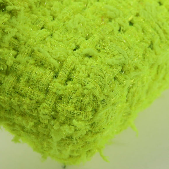 BALENCIAGA Bistro XXS Hand Bag Wool 2way Yellow Silver Auth 135947M