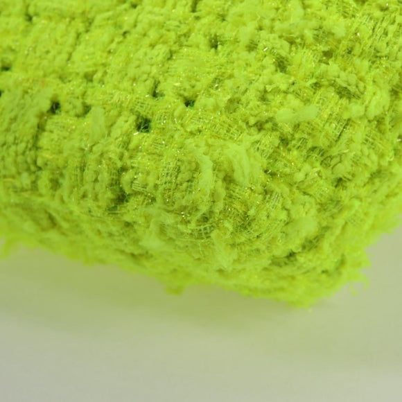 BALENCIAGA Bistro XXS Hand Bag Wool 2way Yellow Silver Auth 135947M